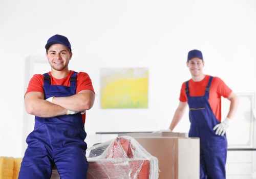 Office moving team planning a Tottenham Hale business relocation
