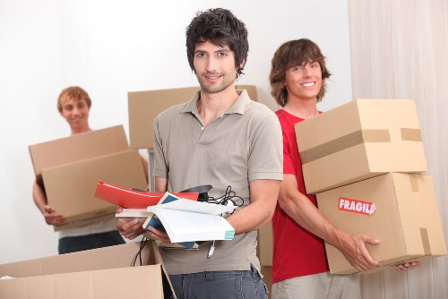 Prepared moving checklist and packing materials for a Tottenham Hale move