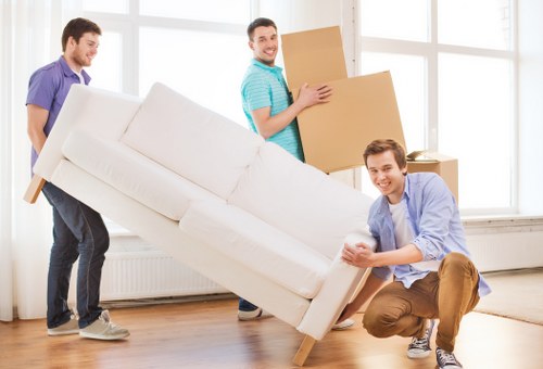 Packing and loading belongings for a Tottenham Hale move