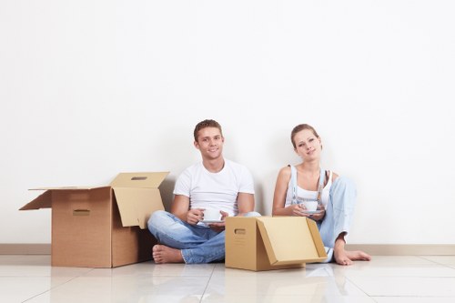 Reusable furniture and donated items ready for charity collection