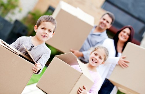 Man and van team preparing for a residential or office move in Tottenham Hale