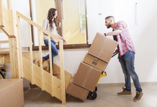Packing and handling office furniture for a Tottenham Hale business move