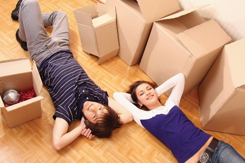 Loading furniture into a van for a Tottenham Hale move